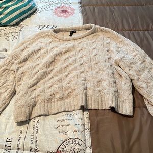 Moon&madison chunky cream white sweater